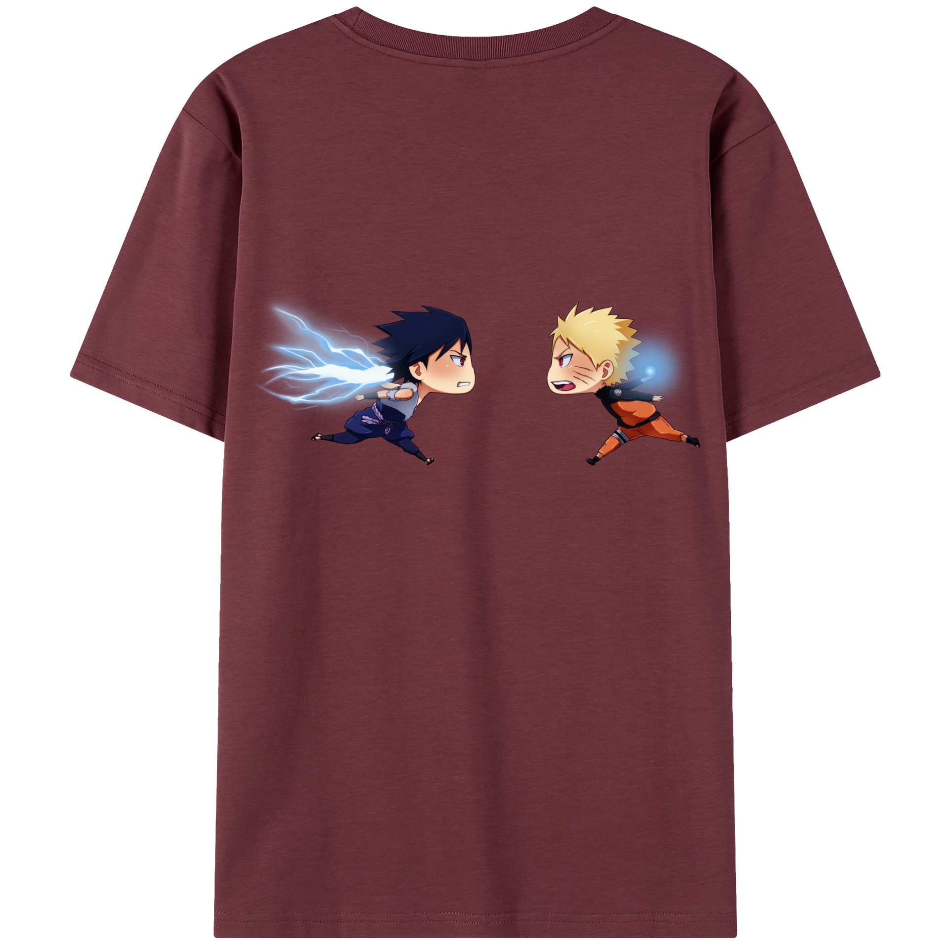 （画像用） NARUTO -ナルト- うずまき ナルト Uzumaki Naruto 綿100％半袖Tシャツ（背面プリント）